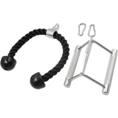 Strainho Power Station rokturi Rinķīši airēšanas rokturis Triceps Rope Lat Pull Bar 100 cm / 120 cm Triceps rokturi Paralēlo rokturu rokturi Pielikums Cable Pull Fitness piederumi