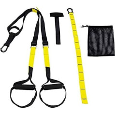 FALSE Sling Trainer Fitness Pull Rope Suspension Pull Belt Training Belt Resistance Band Puller Yellow