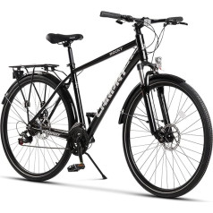 28 collu alumīnija treka velosipēds, 24 ātrumu Shimano pārnesumi, Premium Touring treka velosipēds zēniem, meitenēm, sievietēm un vīriešiem, krosvelosipēds, kalnu velosipēds, šosejas velosipēds