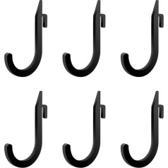 OMMUU 6 gabali Squat Holder Pielikumi mājas sporta zāles uzglabāšanai Heavy Duty ar uzglabāšanas āķiem pretestības joslām, stieņu apkakles un fitnesa piederumi