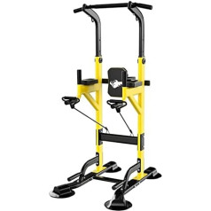 Fitnesa Power Rack Squat Rack Daudzfunkcionāls mājas spēka treniņu fitnesa treniņš Indoor Pull-ups Regulējams augstums Squat Cage