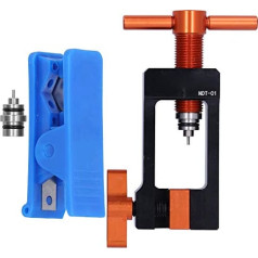Dilwe Velosipēdu velosipēdu bremžu universālais velosipēdu adatu preses instrumentu komplekts ar šļūteņu griezēju piederumiem Velosipēdu remonta aparatūras instrumenti Velosipēdu remonta aparatūras instrumenti