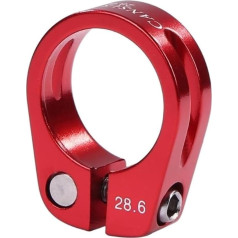 ZHAOQIN velosipēdu sēdekļa skava Alloy Road Bike Seatpost Clamp 28.6mm / 30mm Seat Tube Clamp Velosipēdu sēdekļa skava Sēdekļa skava (28.6mm sarkana)