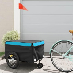 Velosipēdu piekabe melns un zils 45 kg dzelzs, Xichuzi velosipēdu piekabe, kravas piekabe, rokas ratiņi, velosipēdu kravas piekabe, kravas velosipēds - 94107