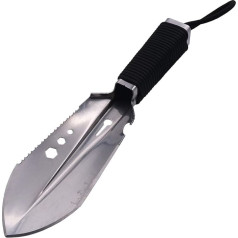 BushWalk Camping Trowel Hiking Backpacking Ultralight Portable Shovel Multi rīks ar pārnēsājamo somu āra dārzkopības izdzīvošanas rakšanai