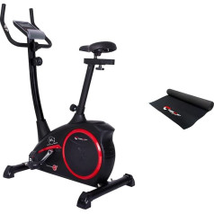 Christopeit Sport AL 1 velosipēdu trenažieris melns - 8 līmeņi, līdz 150 kg svara, 9 kg magnētiskā bremžu sistēma, LCD displejs
