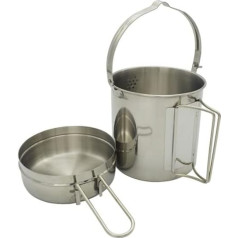 LvSenLin Multifuction Camping Pot Hanging Pot Virtuve āra virtuves piederumiem 2~3 cilvēki tūrismam Pārgājieni Pikniks Makšķerēšana Piederumi