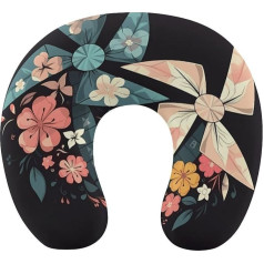 Cartoon Windmill Travel Pillow Neck Support Memory Foam U-veida spilvens Soft Comfortable Travel Neck Pillow Sleep Rest Pillow Travel Accessories for Airplane Car Office