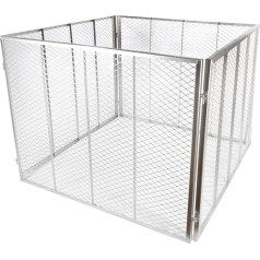 NATIV Dārza kompostētājs 80 x 80 x 70 cm, metāla kompostētājs ar 448 litru tilpumu, stiepļu kompostētājs savam kompostam, metāla kompostētāju var izmantot kā komposta sietu, kompostētājs augsnes kompostam