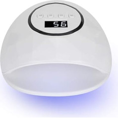 UV/LED nagu žāvētāja lampa, 72 W profesionāla nagu lakas gēla žāvētāja lampa ar 10s/30s/60s/99s laika režīmiem (ES kontaktdakša)