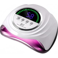 UV nagu lampa 280 W LED nagu žāvētājs gēla nagiem ar 66 gabaliņiem lampas lodīšu ietver 4 taimerus un automātisko sensoru Ideāli piemērots mājas salonam Ātra žāvēšana ideāliem nagiem