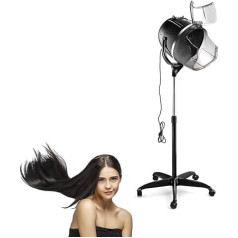 GOPLUS profesionāla matu žāvēšanas tvaika nosūcējs, 1050 W matu žāvētājs 125-160 cm augstumā, regulējams, matu žāvēšanas tvaika nosūcējs frizētavai ar 60 minūšu taimeri un 40-75°C temperatūras regulēšanu, piemērots mājas kopša