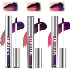 Lippentönungsfleck zum Abziehen - 3-Farben-Lippenkonturenstift-Set, wasserfester Lippenkonturenstift mit mattem Finish, feuchtigkeitsspendender Lippenkonturenstift (Mix)