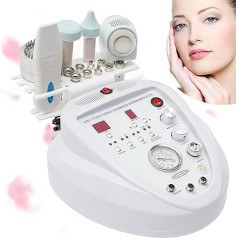 Dimantu dermabrāzijas mašīna Professional, 5-in-1 mikrodermabrāzijas sejas kopšanas ierīce, mājas lietošanai/salona aprīkojums ādas atjaunošanai, pinnes, grumbu ārstēšanai, liela absorbcija