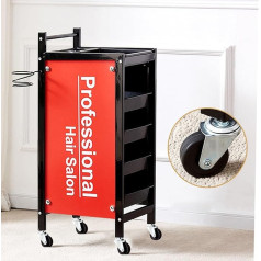 5 līmeņu uzglabāšanas salona ratiņi, frizieru ratiņi, salokāmi frizieru ratiņi, ar riteņiem, salons, frizieru apkopes ratiņi, daudzfunkcionāli frizieru instrumentu ratiņi, 11