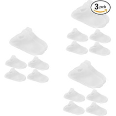 FRCOLOR 3 Sätze Selbstgemachte Silikonsocken Lotion Absorbierende Socken Fuß Fußerweichende Socken Fußpflegesocken Aus Fußzubehör Aus Kieselgel Weiß 3 Paare * 3