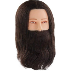 Comair 7000838 Vīriešu virsdrēbes Paul ar bārdu Real Hair Exercise Head 30 cm