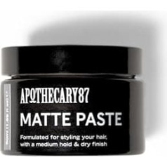 Apothecary 87 Matte Paste 50ml Ultra matēts finišs, kas rada apjomu un tekstūru, nesatur cietsirdību.