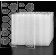 100 loksnes / 2400 gab. abpusējas adhezīvās nagu uzlīmes Adhesive Tabs Ūdensizturīgas elpojošas viltus nagu līmes uzlīmes uzlīmes Jelly False Nails