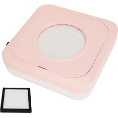 80 W nagu putekļu savācējs, profesionāls jaudīgs nagu putekļu putekļu sūcējs ar filtru putekļu ventilatoru akrila nagiem, manikīra, pedikīra instrumentiem, personīgajai nagu studijai, manikīram (ES)