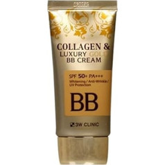 3W Clinic Collagen&Luxury Gold BB krēms SPF50+ Korejas BB krēms - 50 ml