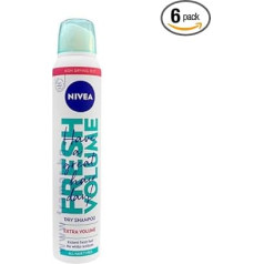 Nivea matu sausais šampūns ar izsmidzināmu izsmidzināmo līdzekli Extra Volume (6 gabaliņu iepakojums)