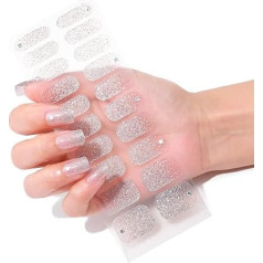 20 pašrocīgi aptinumi Gel-Nagellack-Streifen, volle Wraps, Nagellack-Aufkleber, Gel-Streifen, Gel-Aufkleber