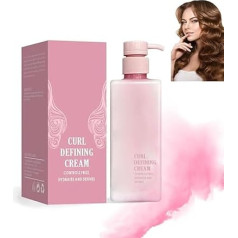 Hair Halo Curl Defining Cream, krēms cirtainiem matiem, pret sprogšanās, mitrinošs, izlīdzinošs krēms cirtainiem un viļņainiem matiem, mitrinošs veidošanas krēms visiem ādas tipiem (1 gab.)