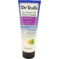 Dr. Teal's Pure Epsom sāls krēms kājām Pure Epsom sāls krēms kājām ar šī sviestu, alveju un E vitamīnu 240 ml sievietēm