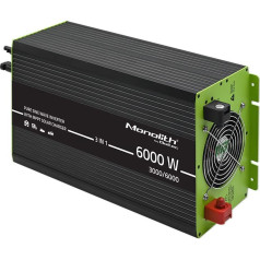 3in1 saules invertors ar uzlādes funkciju ac | mppt | ups | ats | 3000w | 6000w | 12v līdz 230v | tīrs sinusoidālais vilnis