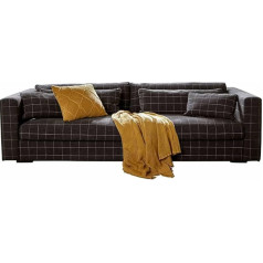 Loberon Vérinette Classic Check Pattern Dīvāns ar četriem dekoratīviem spilveniem Mīksts pārvalks Mīksts pārvalks Mīksts pārvalks Mīksts pārvalks Mīksta elegance Dīvāna mēbeles Gumijas koks Poliesters Lins Pelēks