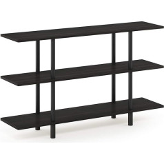 Furinno Plašs 3 līmeņu plaukts, Espresso/melns, 29,49 x 119,9 x 70,69 cm