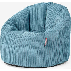 Lounge Pug , Mīļš atpūtas krēsls dīvāns gulta Cord Turquoise