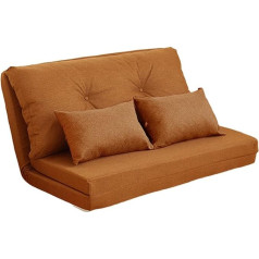 Saliekamais krēsls Konvertējams grīdas dīvāns Gulta Regulējams lazy dīvāns Futon dīvāns Gulta ar metāla rāmja spilvenu Orange