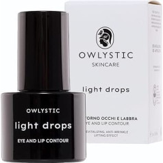OWLYSTIC Pretgrumbu krēms acīm un lūpām, samazina grumbas un kabatas. Bioloģisks, 100% dabiskas izcelsmes, 15 ml