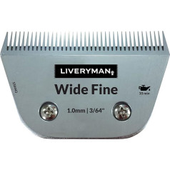 Liveryman Kare-Pro Rezerves asmenis Wide Fine Blade 1 - Augsti oglekļa tērauda asmenis, sudraba krāsā, 1 mm