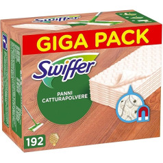 Swiffer - Mājas putekļu sūcējs, mikrošķiedras sausās salvetes - 192 gab.