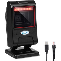 OBZ svītrkodu skeneris 1D 2D QR svītrkodu skeneris Desktop Wired Barcode