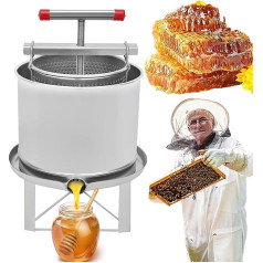 Manuālā medus preses ekstraktoru mašīna, augļu vīna preses mašīna, medus preses mašīna, bišu vaska ekstraktors, nerūsējošā tērauda mājsaimniecības augļu drupinātājs (B)