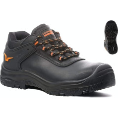 Euro Protection - Sicherheitsschuhe mit tomaio Leder Blume, mit Stahlkappe und Zwischensohle. Kategorija S3 SRC.