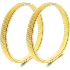 Coptiner 1 Pair Long Sleeve Shirt Holders Metal Shirt Bracelets Arm Garters Shirt Garters for Men Women