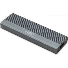 Korpuss usb 3.1 c tipa ssd m.2 nvme 10 gbps, alumīnija, bez instrumentiem