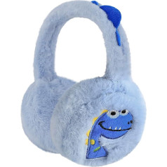 YJZQ Bērnu siltās bērnu austiņas Cute Ziemas plīša ausu sildītāji Mīkstās austiņas Salokāmās karikatūra Dinozauru austiņas Zēni Meitenes Āra auss kausi 3-12 gadu bērniem