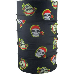 Headloop Multi-Function Black Kids Skull Pirate Tube Scarf Bandana galvassega Mikrošķiedras mikrošķiedra