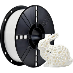 iBOSS PLA Plus (PLA+) 1,75 mm 3D printera filaments ar izmēru precizitāti +/- 0,02 mm 1 kg spole (2,2 lbs) 3D printera filaments 3D printeriem, balts