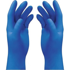 Uvex U-Fit Lite vienreizlietojamie cimdi no nitrila bez pulvera, higiēniskie medicīniskie cimdi, vienreizlietojamie cimdi darbam ar ķīmiskām vielām, 100 gab., zili, 60597 XL