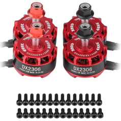 RC dronu bez sukas motors, 4 gabali DX2306 2400KV 2-4 S CW CCW metāla motors X210 X220 250 droniem