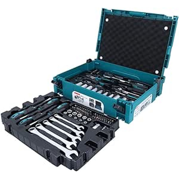 Makita E-11542 87 daļīgs mehānisko rokas instrumentu komplekts Makpac futrālī