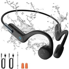 OICGOO Bone Sound austiņas, bezvadu sporta austiņas ar atvērtu austiņu Bluetooth 5.3, peldēšanas MP3 austiņas ar 32 G atmiņu, pavadonis peldēšanai, sports 【10 stundu darbības laiks】