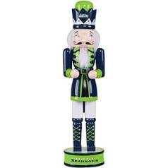 Seattle Seahawks NFL Nutcracker Wooden Figūra 35 cm